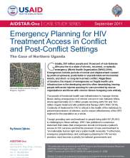 Emergency Planning for HIV Treatment Access in Conflict and Post-Conflict Settings: The Case of Northern Uganda