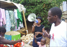 View details: Educating people about HIV prevention and care at local markets in Zambia View details: Educating people about HIV prevention and care at local markets in Zambia