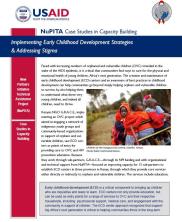 View details: NuPITA Case Study: Implementing Early Childhood Development Strategies & Addressing Stigma View details: NuPITA Case Study: Implementing Early Childhood Development Strategies & Addressing Stigma